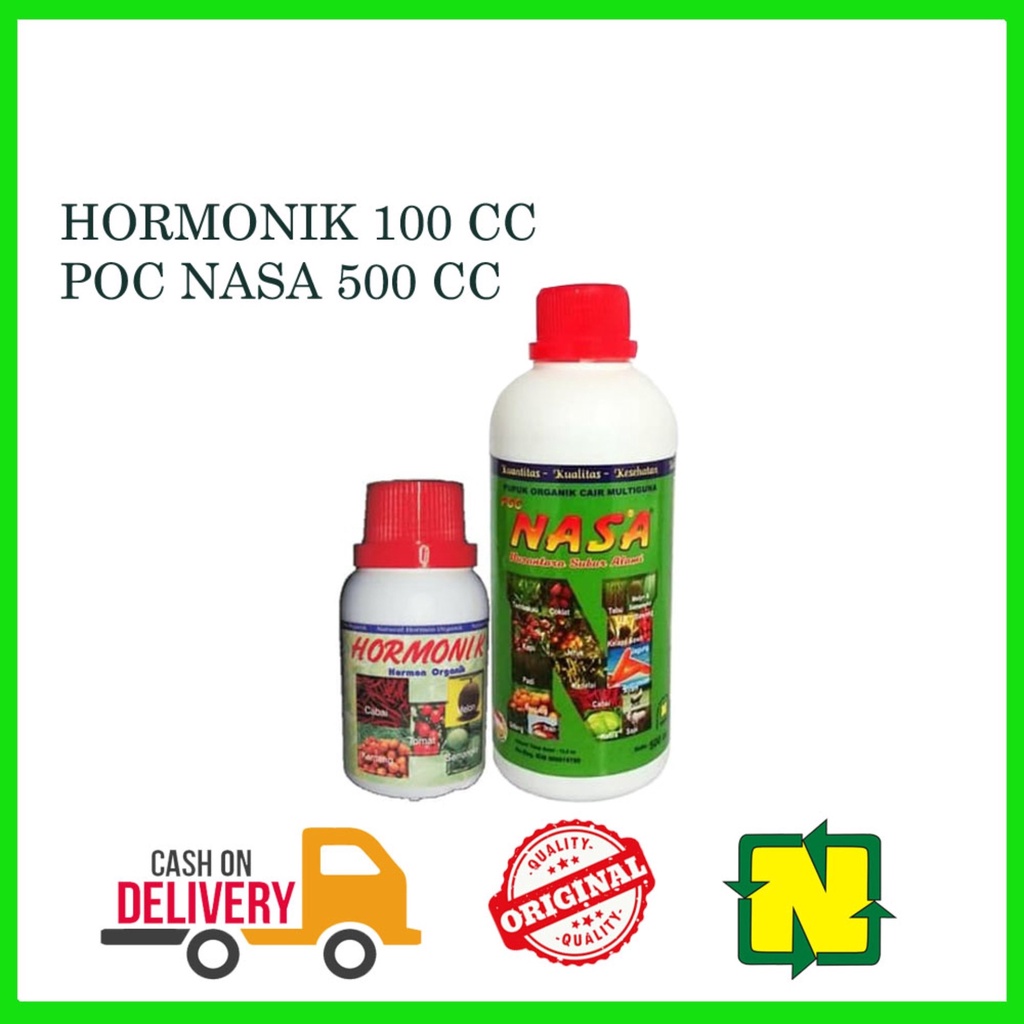 Jual PAKET PUPUK ORGANIK POC NASA 500 CC HORMONIK 100 CC Shopee