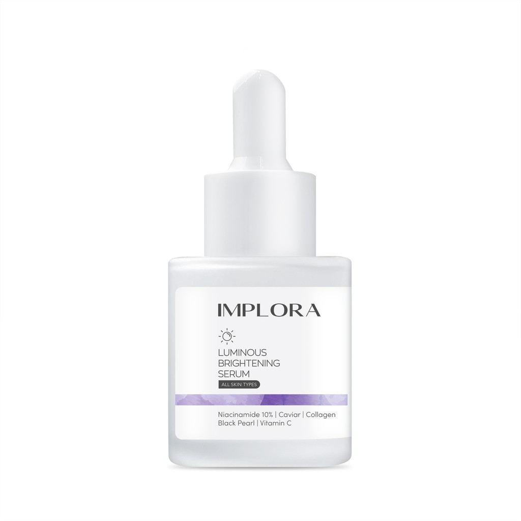 Jual Implora Face Serum Ml Ml Luminous Brightening Serum Acne