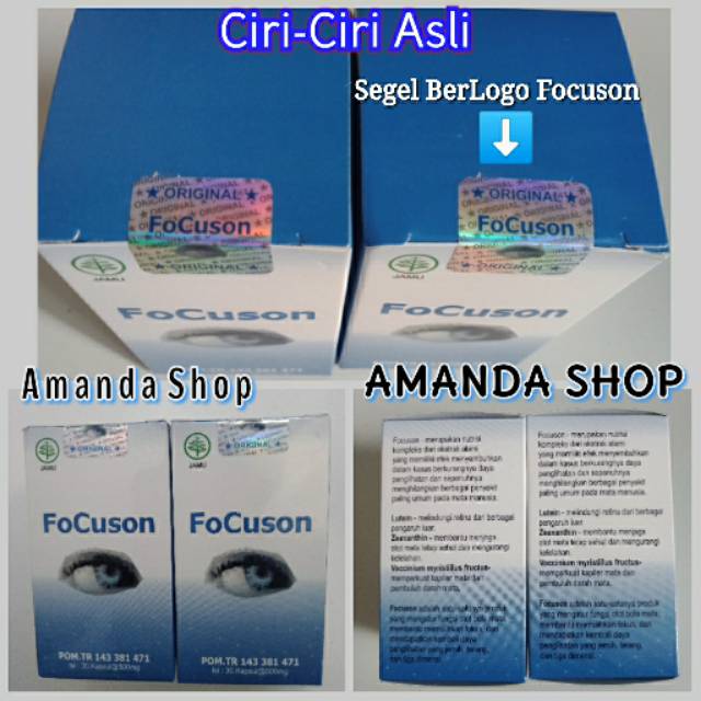 Jual Focuson Asli Menormalkan Mata Obat Mata Minus Mata Plus Obat