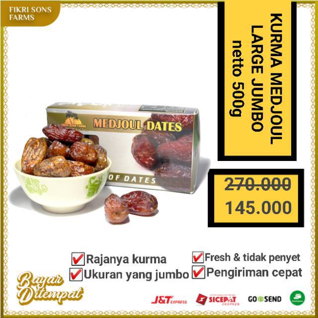 Jual Korma Kurma Mejol Medjoul Medjool Medjol Dates Gr