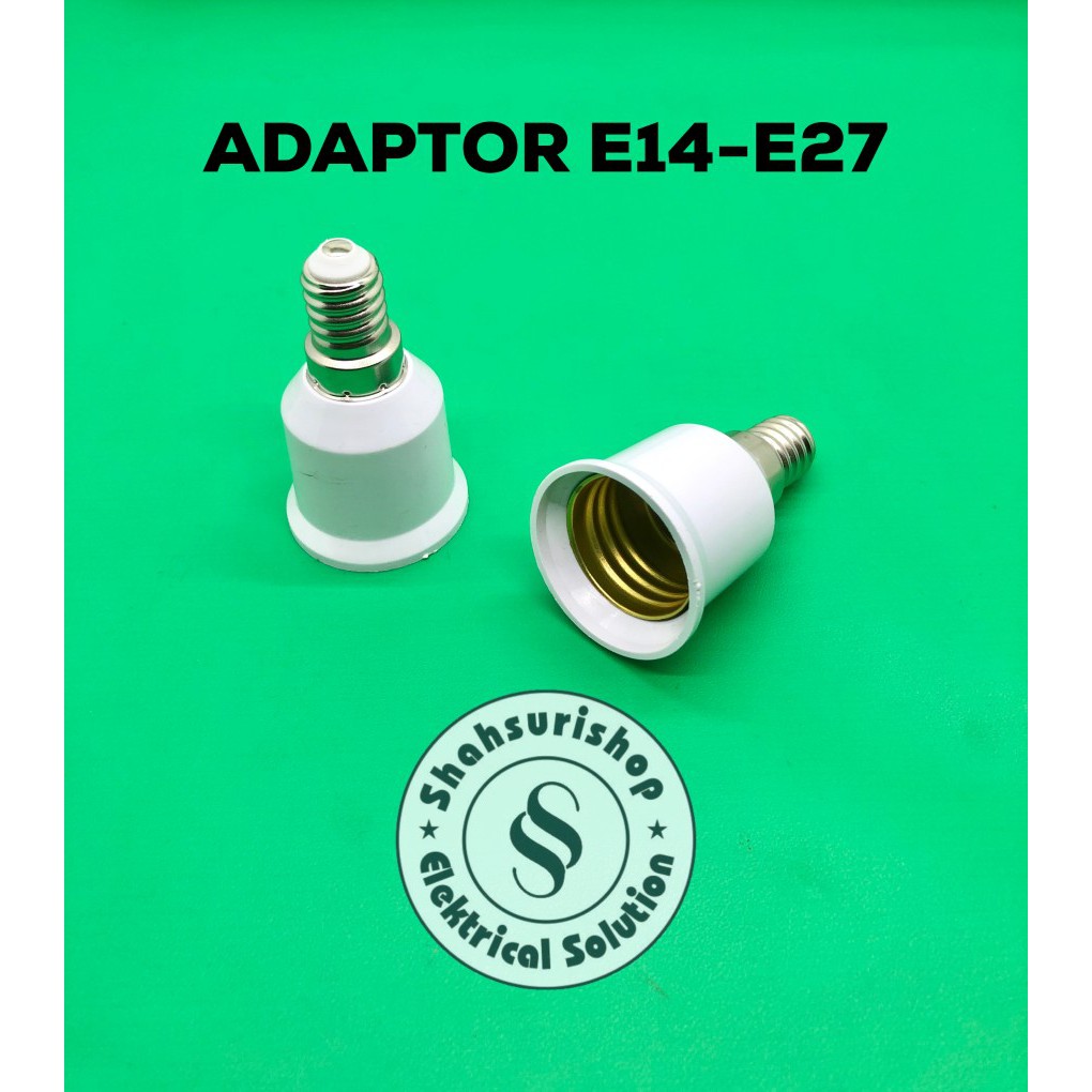 Jual ADAPTOR CONVERTER SAMBUNGAN FITTING E14 Ke E27 LAMPU HIAS GANTUNG