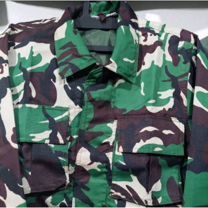 Jual Baju Seragam PDL TNI Balotely Bahan Velbed Semi Wool Shopee