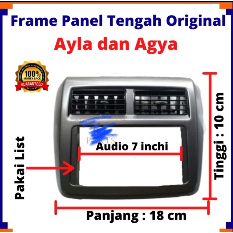 Jual Frame Tape Frame Head Unit ORIGINAL Untuk Agya Ayla Yg Mau Ganti