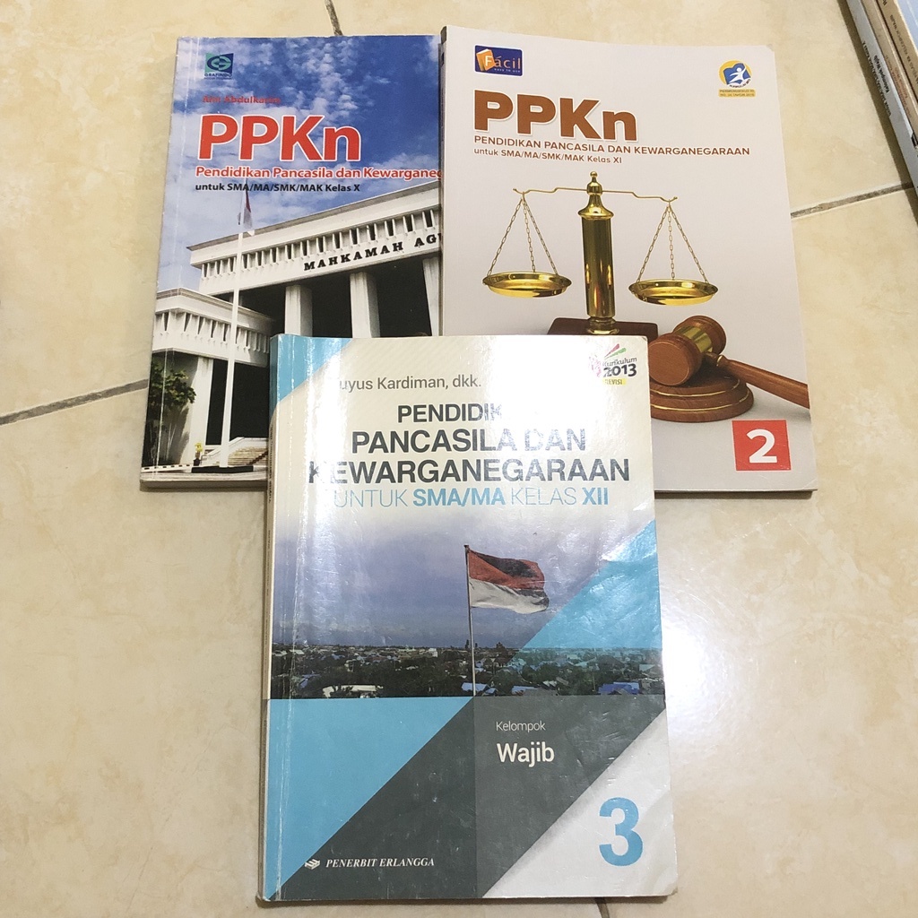 Jual Buku PPKn Pendidikan Pancasila Dan Kewarganegaraan SMA MA 1 2 3