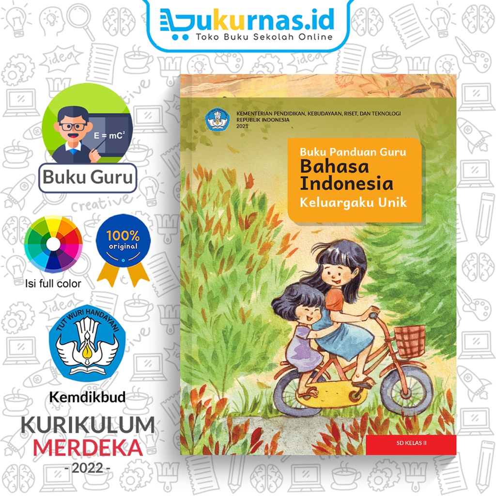 Jual Buku Panduan Guru Bahasa Indonesia Keluargaku Unik SD MI Kelas 2