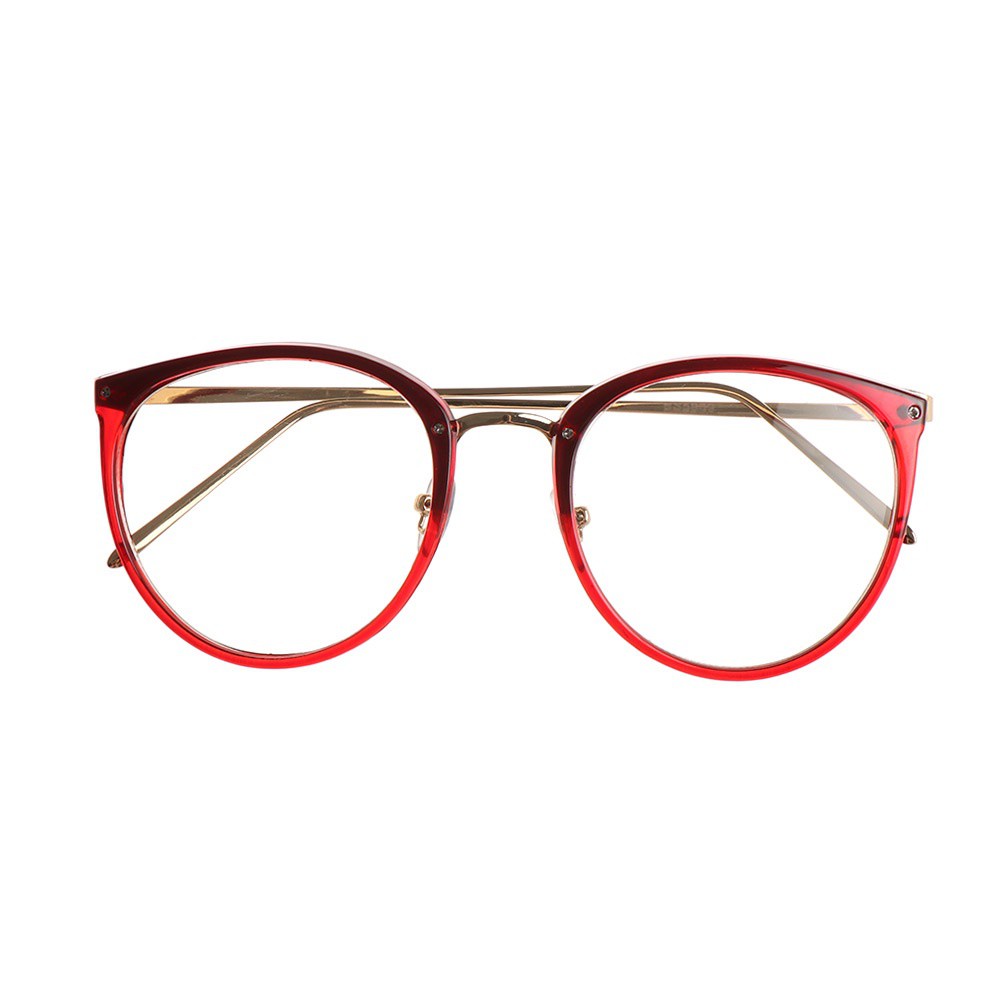 Jual Kacamata Optik Lensa Bening Bingkai Logam Warna Warni Gaya Retro