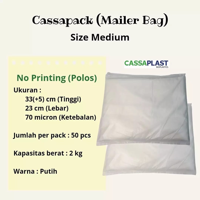 Jual Mailer Bag Cassapack Medium Polymailer Packaging Online Ramah