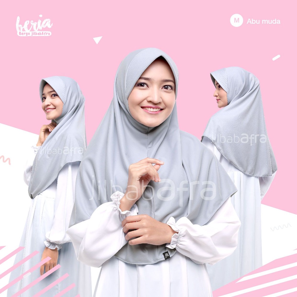 Jual Jilbab Beria By Jilbab Afra Ukuran L Shopee Indonesia