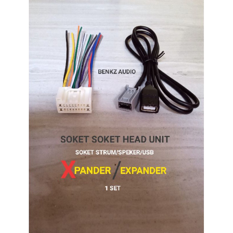 Jual Soket Head Unit Xpander Kabel Socket Radio Tape Expander Set