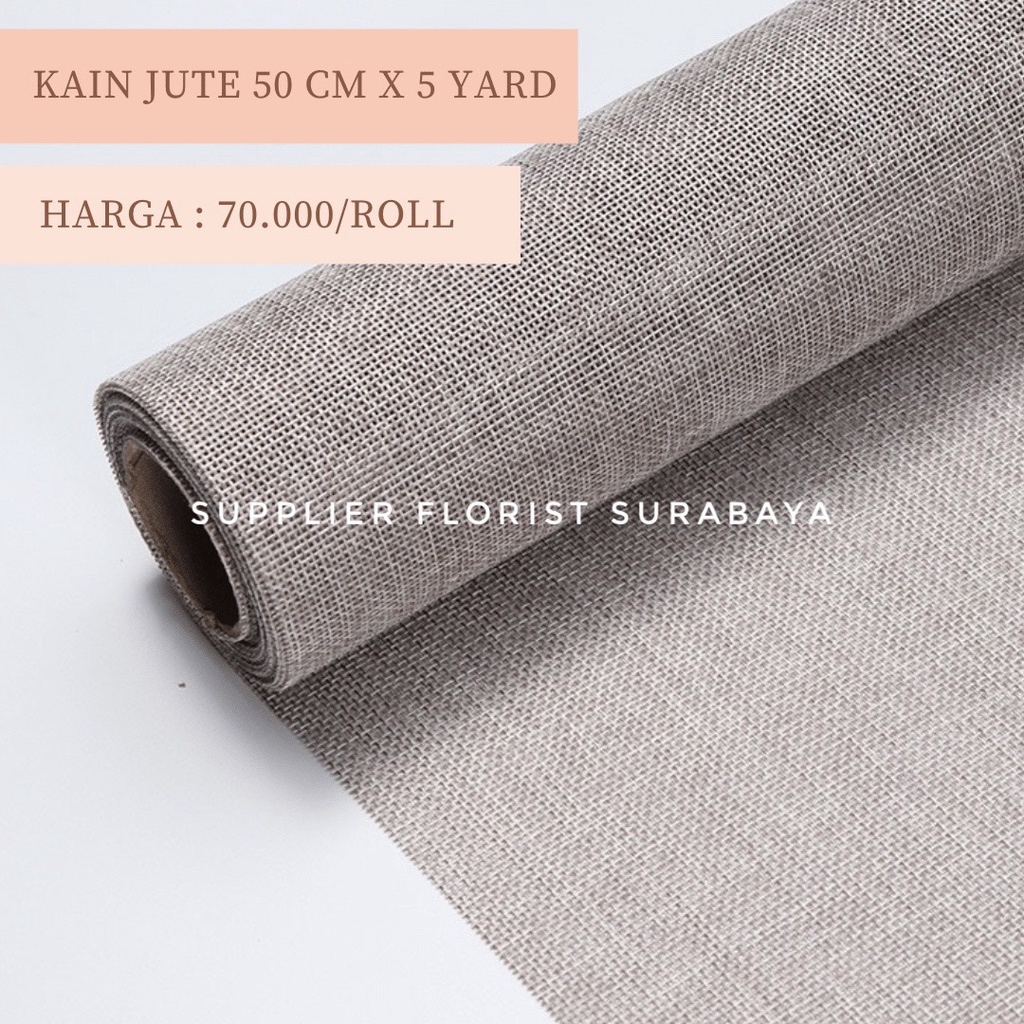 Jual Roll Cm X Yard Flower Wrap Bunga Paper Jute Korea Karung