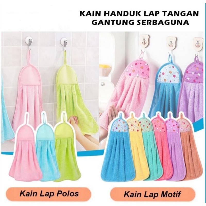 Jual Lap Tangan Handuk Polos Kain Lap Gantung Dapur Hand Towel