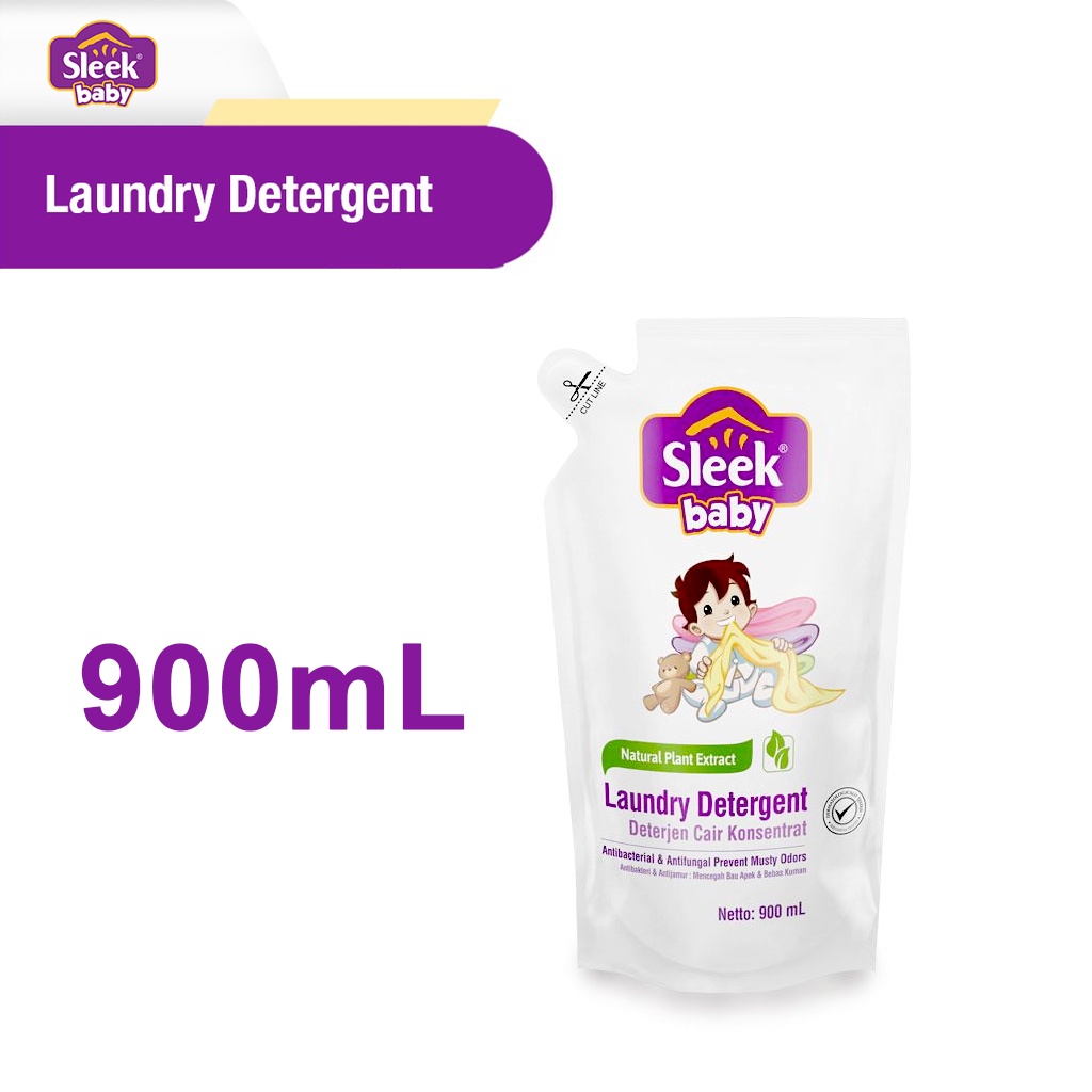 Jual SLEEK BABY Laundry Detergent Baby 900mL Deterjen Bayi READY