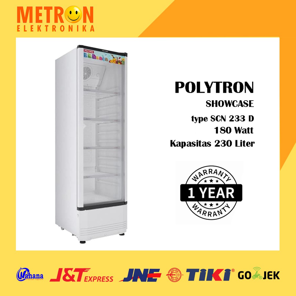 Jual Polytron Scn D Showcase Lemari Pendingin Lt Liter