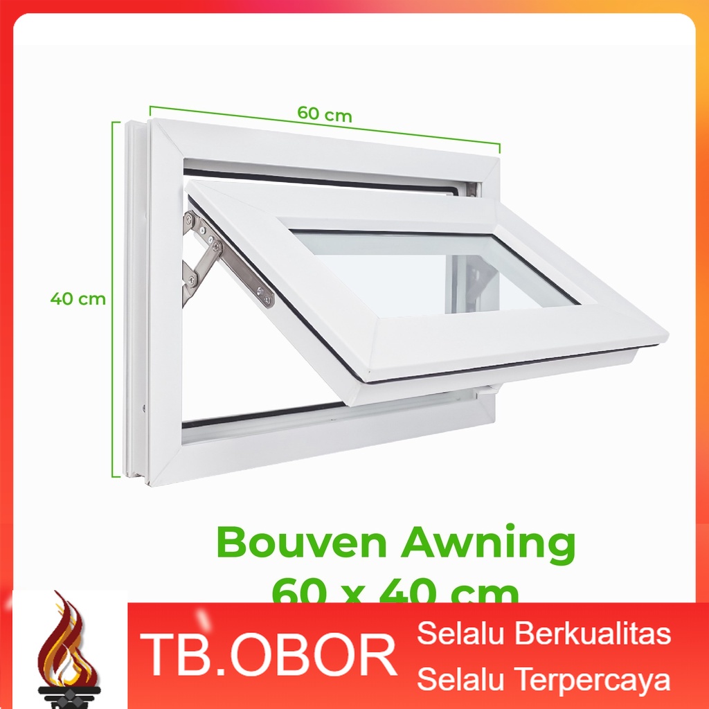 Jual Jendela Bouven Minimalis Kusen Jungkit Full Upvc Premium Type