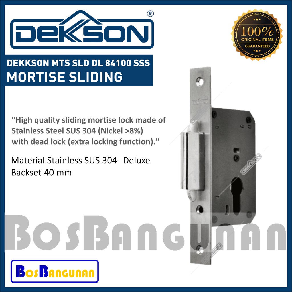 Jual Body Sliding Kunci Pintu Geser Mekar DEKKSON MTS SLD DL84100 SSS