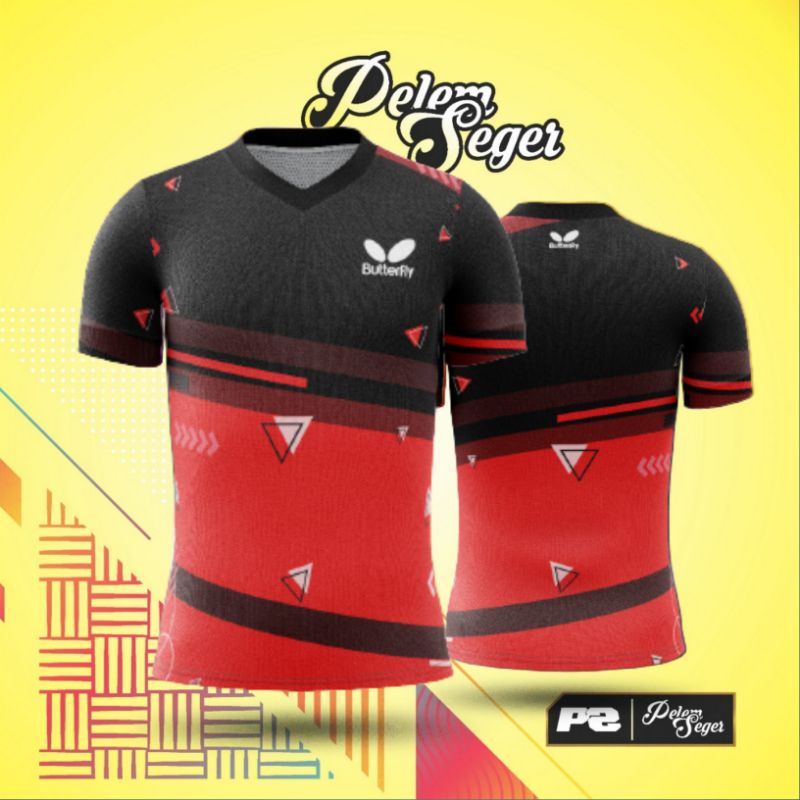 Jual Pakaian Jersey Kaos Baju Tenis Meja Ping Pong Bulutangkis