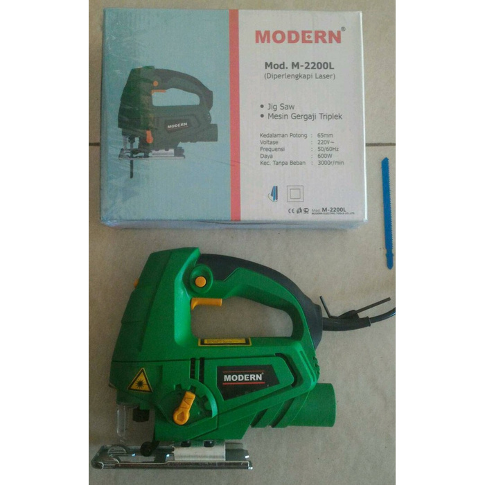 Jual Mesin Gergaji Triplek Jigsaw Modern M 2200L Laser Shopee Indonesia