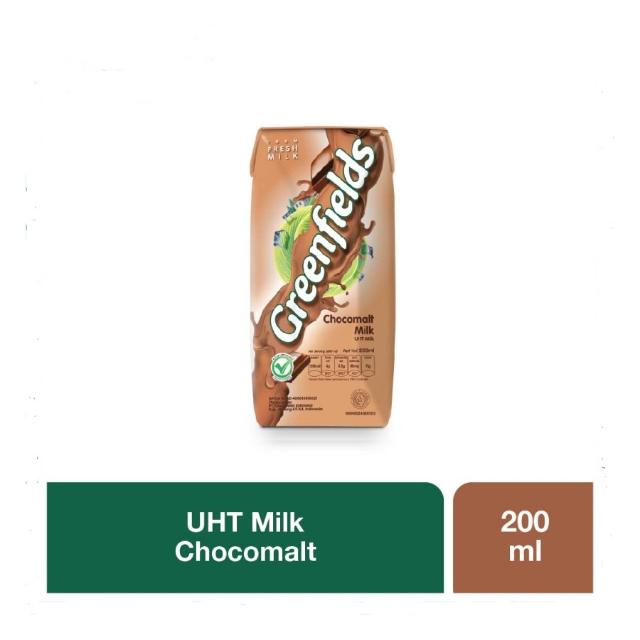 Jual SUSU COKLAT UHT GREENFIELD CHOCOMALT MILK 200ML Shopee Indonesia