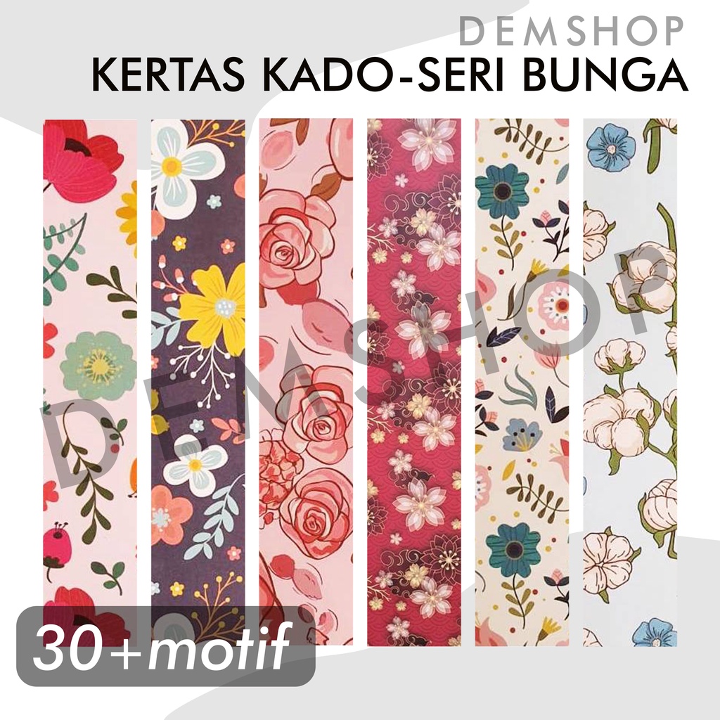 Jual Kertas Kado Sansan Wawa Seri Bunga Flora Shopee Indonesia