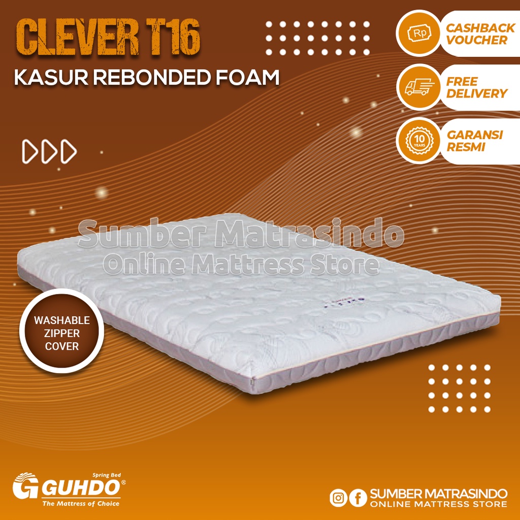 Jual Guhdo Kasur Busa Rebonded Clever T16 90x200 100x200 120x200