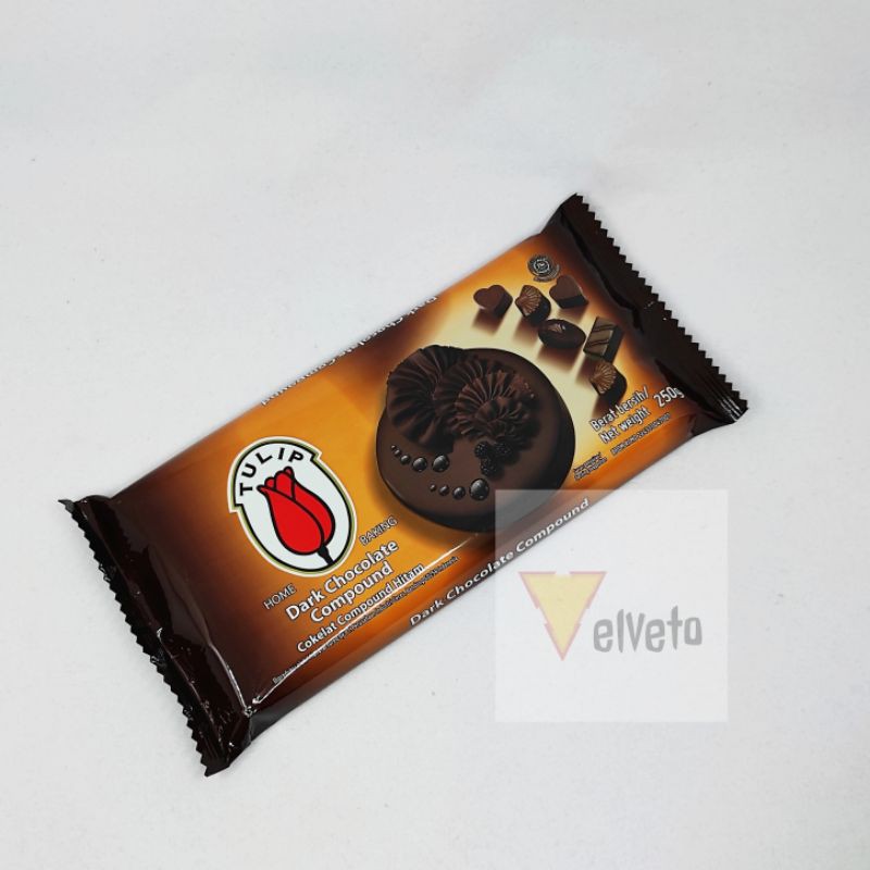 Jual TULIP Dark Chocolate Compound 250g Shopee Indonesia