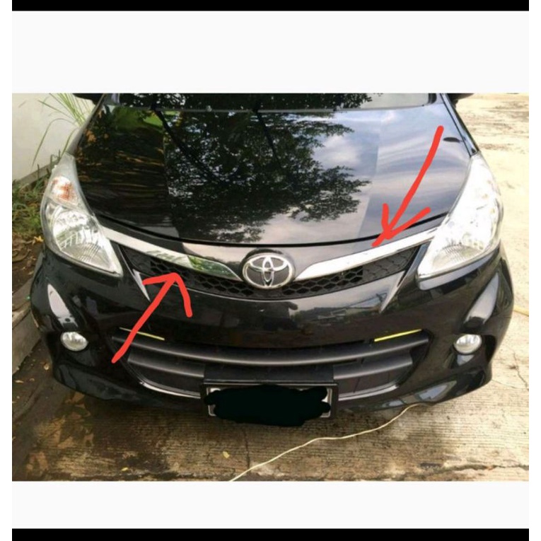 Jual List Grille Chrome Bumper Depan Avanza Veloz 2012 2015 Original