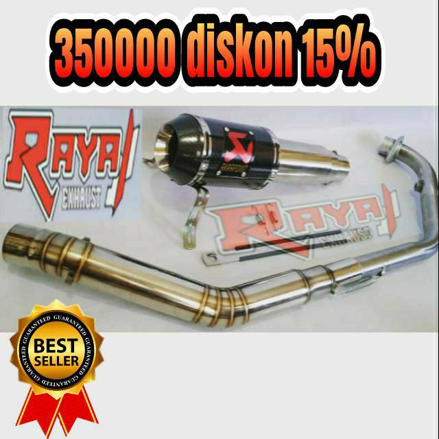 Jual Knalpot Racing Akrapovic Vixion Gsx Cb150 Cbr150 Sonic Xabre