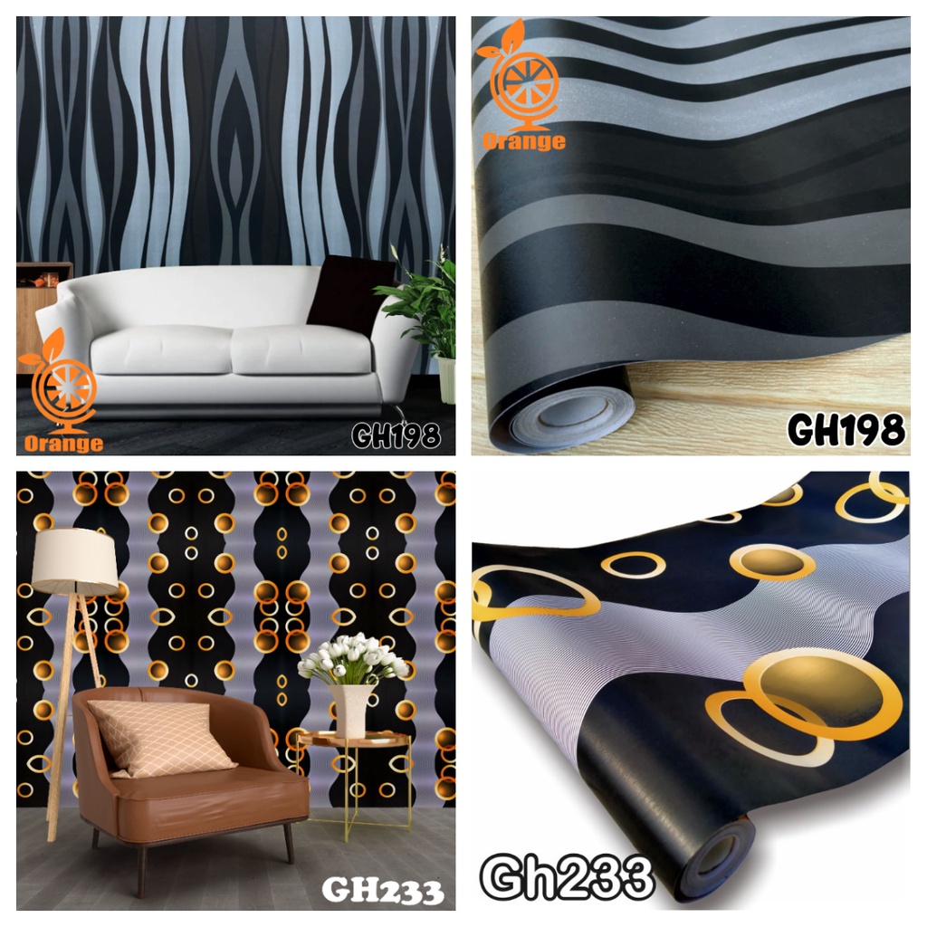 Jual Wallpaper Dinding Kamar Tidur Stiker Dinding D Ukuran Cmx M