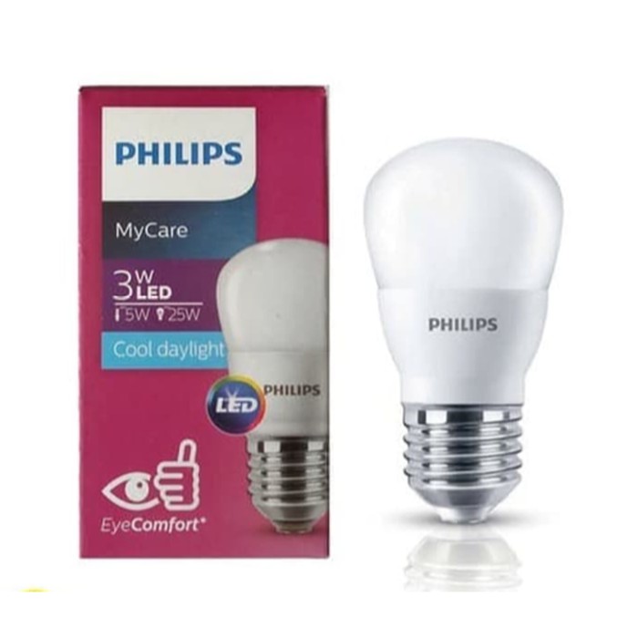 Jual PHILIPS Lampu LED MyCare 3W Putih Bohlam LED Bulb My Care 3 W CDL