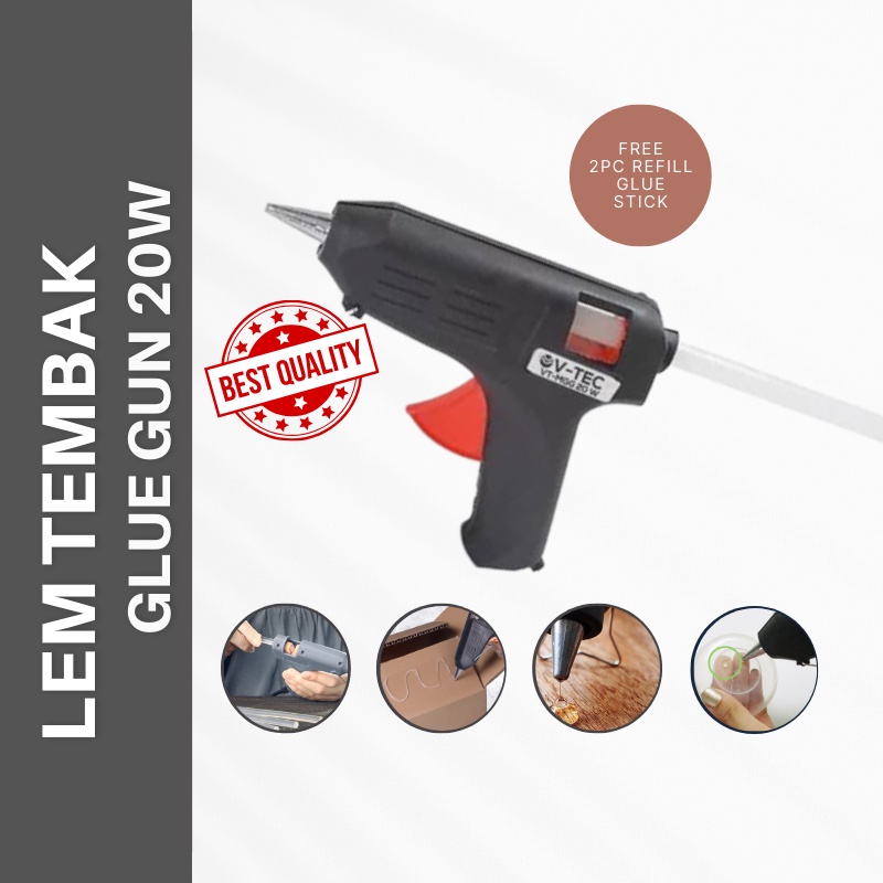 Jual Pistol Alat Isi Lem Tembak Glue Gun Lilin Bakar Elektrik Stick G