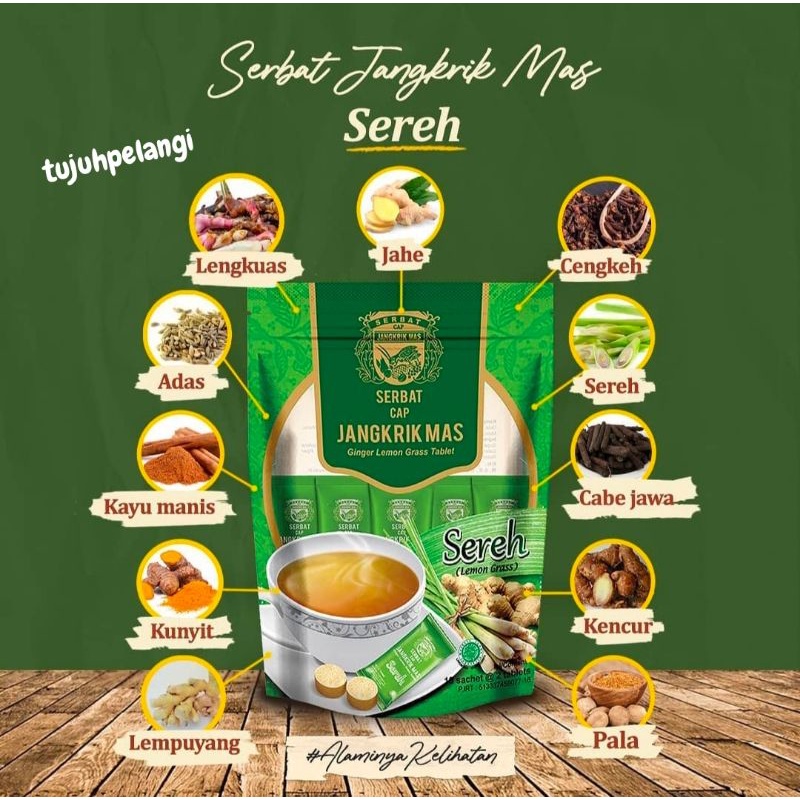 Jual Jangkrik Mas Serbat Ginger Drink Wedang Jahe Sereh Uwuh Minuman