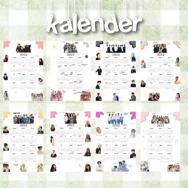 Jual Kalender Kpop Custom Shopee Indonesia