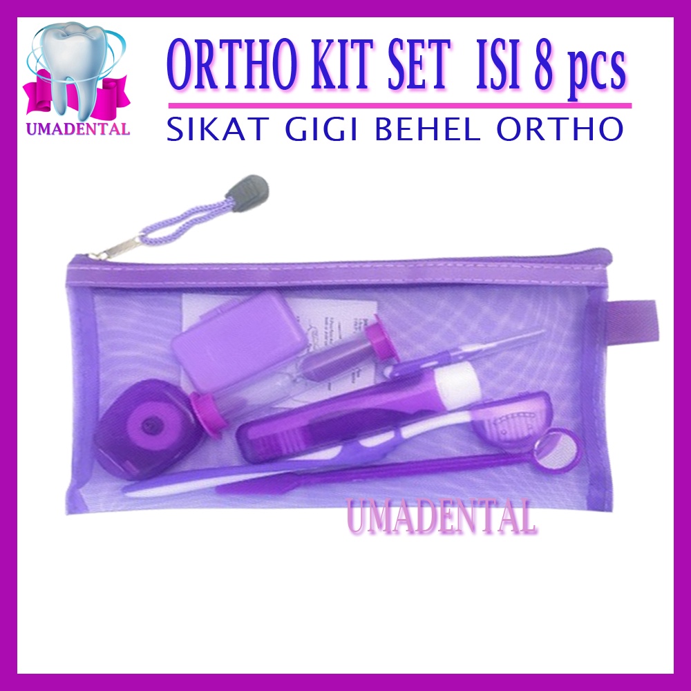 Jual Ortho Kit Dental Orthodontic Set Paket Sikat Gigi Behel Travel