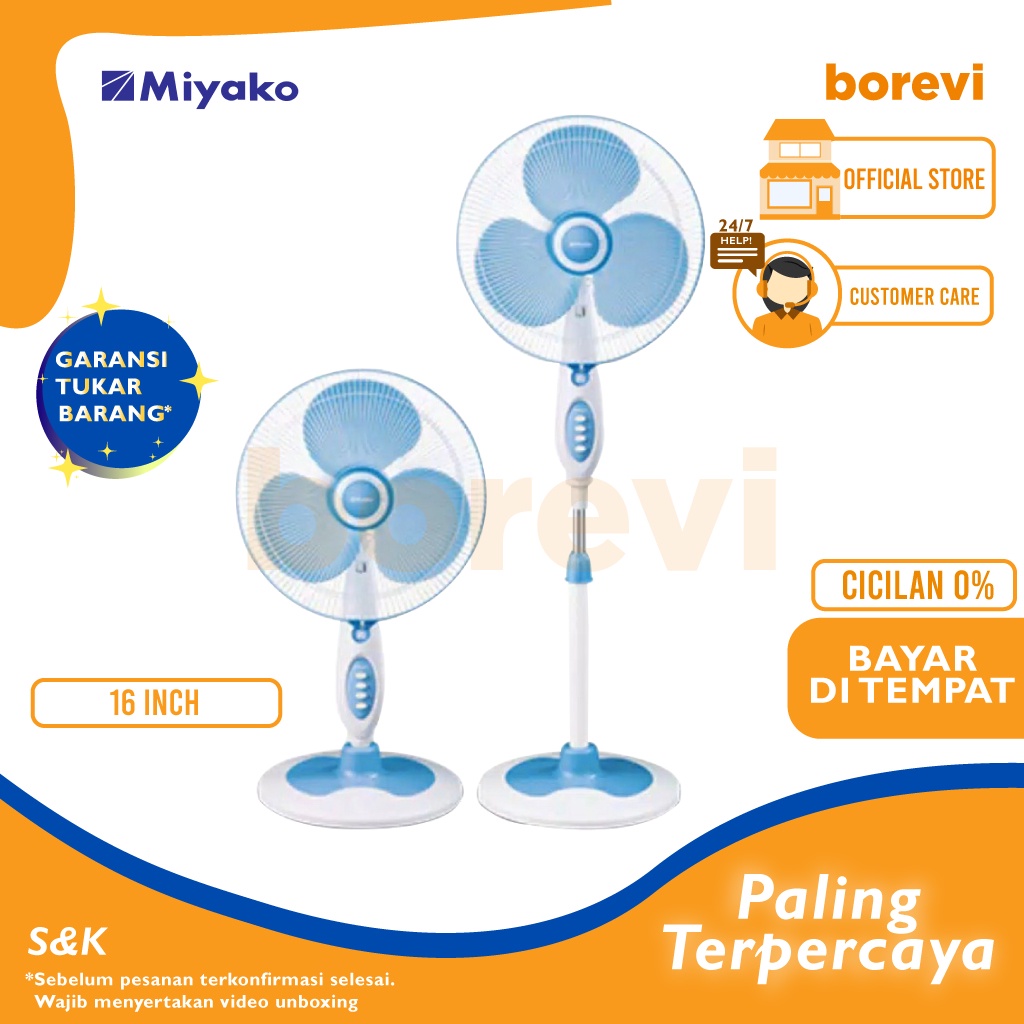 Jual KIPAS ANGIN BERDIRI MIYAKO KAS 1618KB 16 INCH STAND FAN Shopee