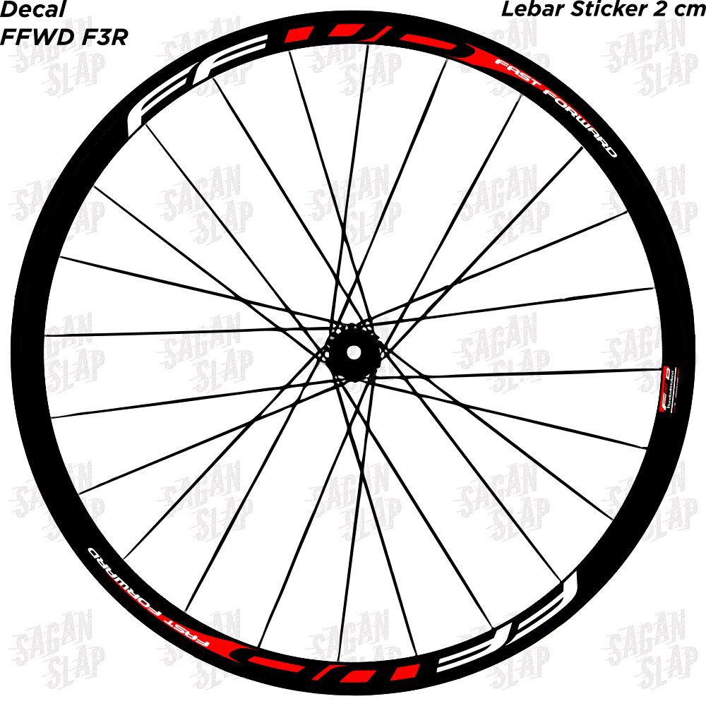 Jual Stiker FFWD F3R Lebar 2 Cm Sticker Decal Rim Rims Velg Roadbike