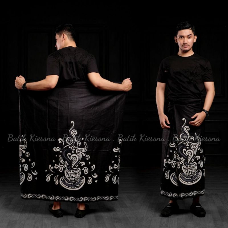 Jual Sarung Batik Halus Dewasa Motif Kopi Seduh Jahitan Rapi Shopee