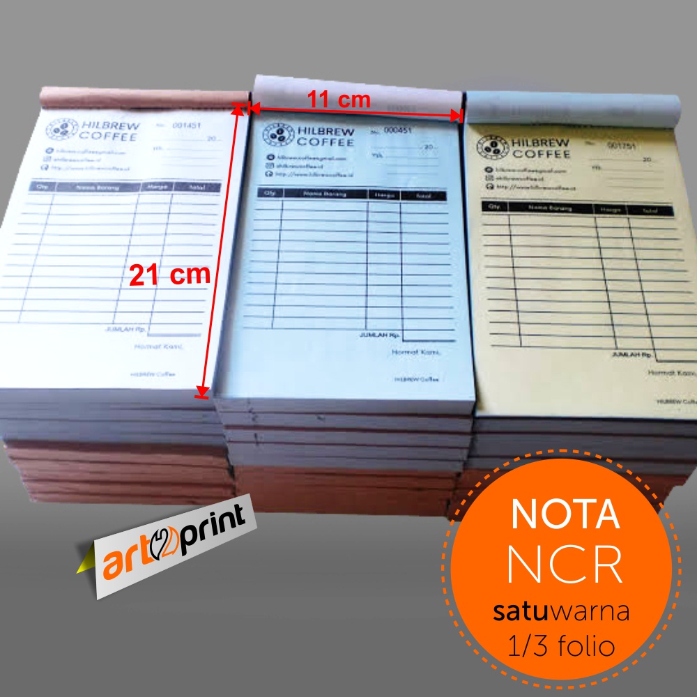 Jual Nota Faktur 1 3 Folio Cetak 1 Warna Shopee Indonesia