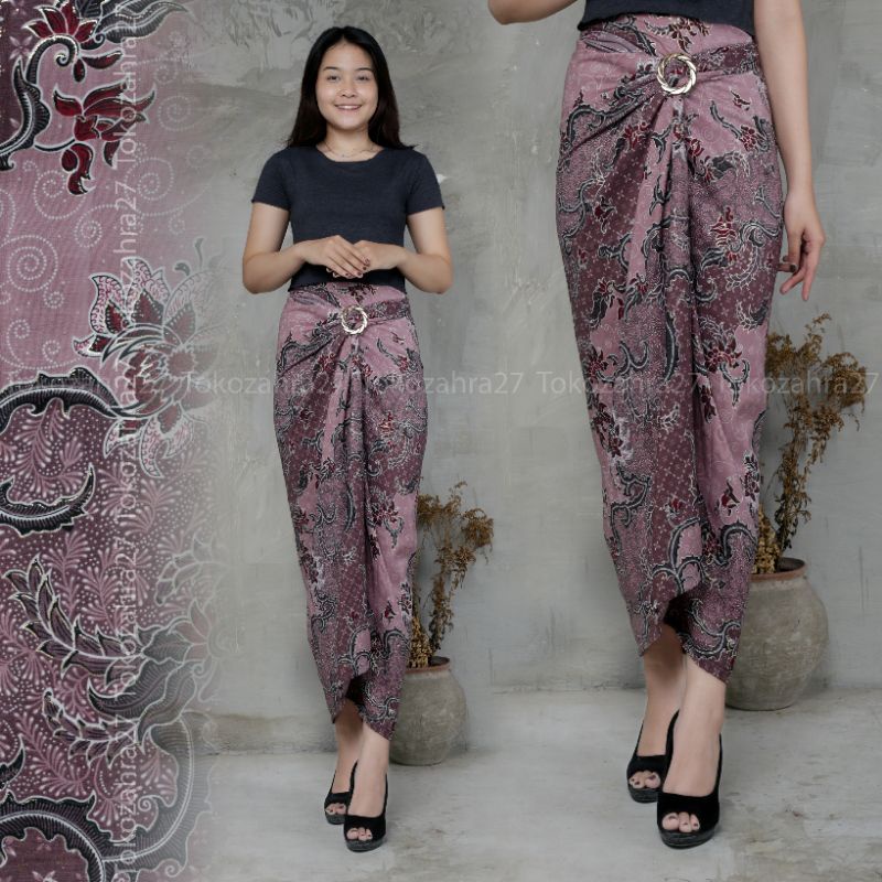 Jual Rok Serut Batik Lilit Motif Utun Rok Bawahan Kebaya Rok Kondangan