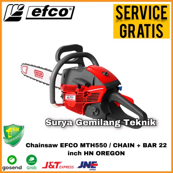 Jual Mesin Potong Kayu Pohon Gergaji Chainsaw EFCO MTH550 22 Inchi