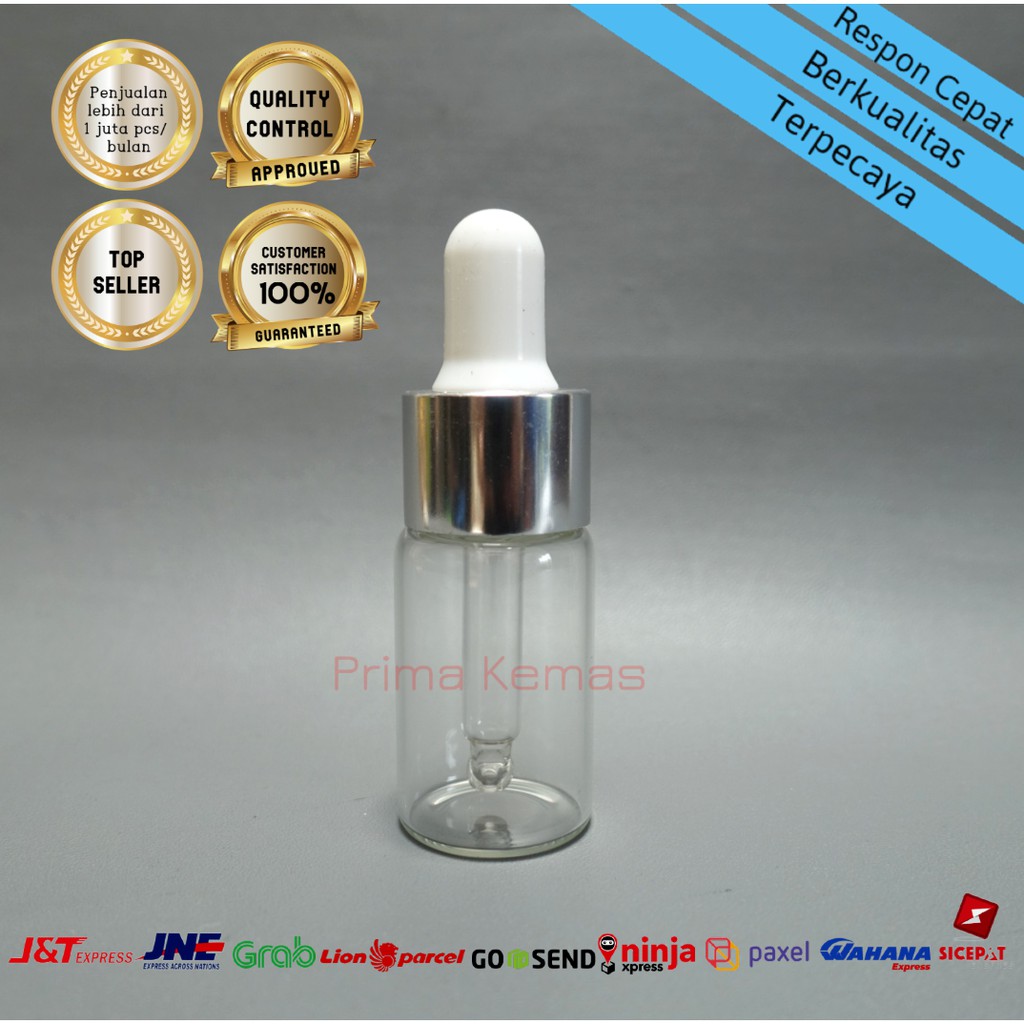 Jual Botol Kaca Pipet 10 Ml Botol Kaca Serum Tetes Botol Kaca