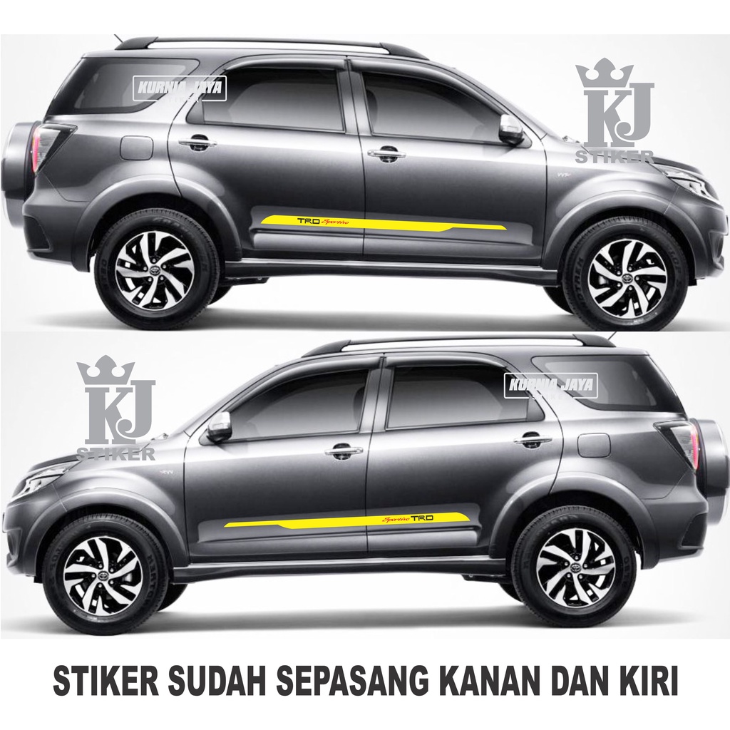 Jual Stiker Mobil Striping Trd Sportivo Toyota Rush Terios Avanza Calya