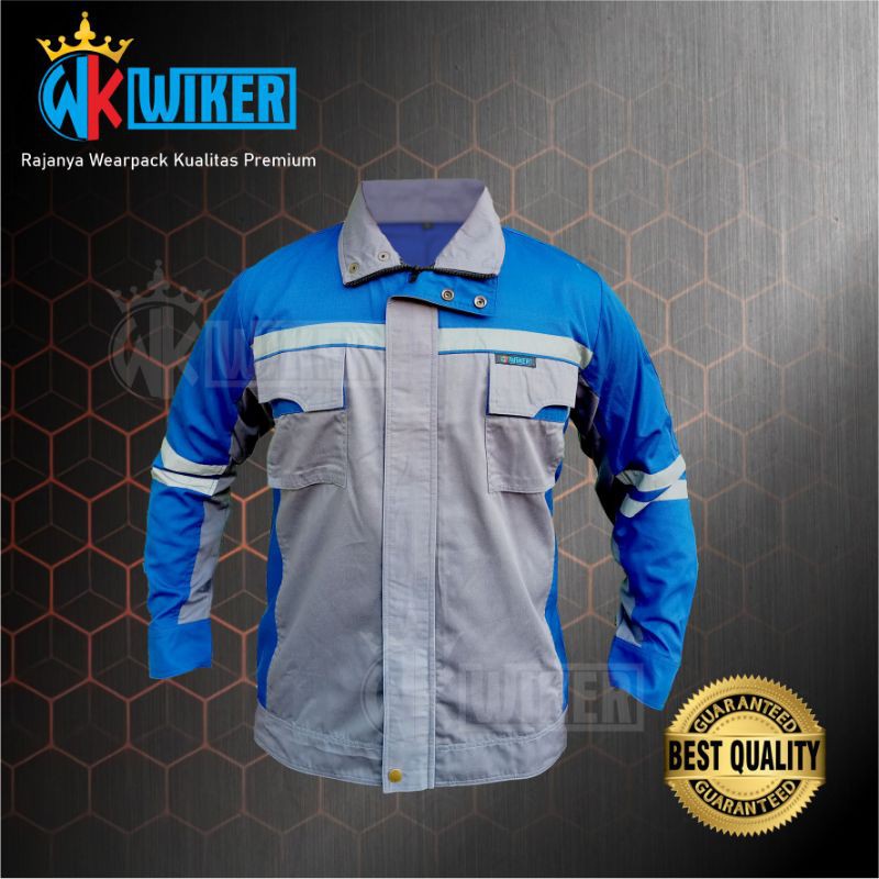 Jual Wearpack Safety Keren Biru Abu Abu Werpack Semi Jaket Seragam