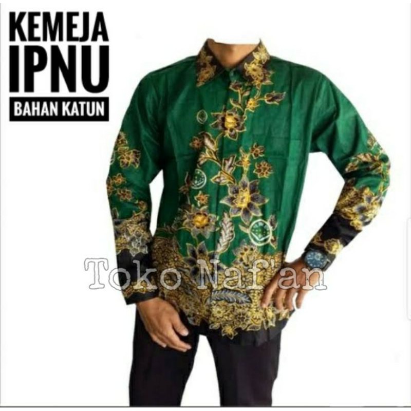 Jual Batik IPNU Seragam Resmi Nasional Baju Atasan Kemeja Lengan