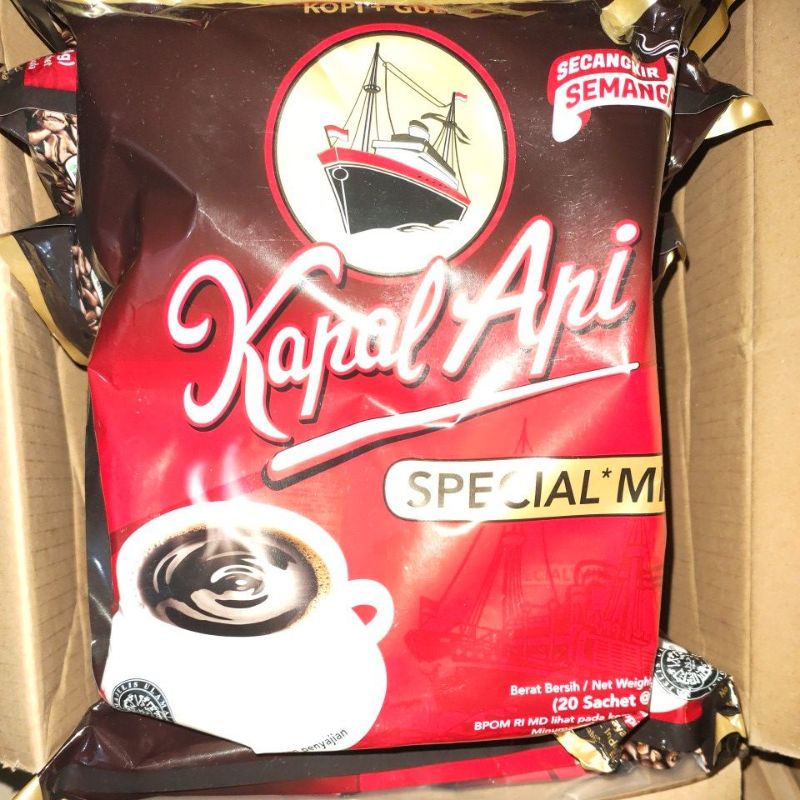 Jual Kopi Kapal Api Spesial Mix Kemasan Bag Renceng Shopee Indonesia