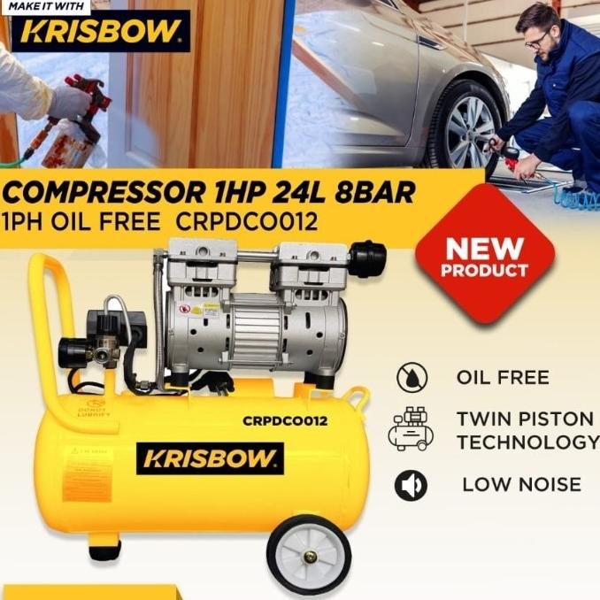 Jual Krisbow Kompresor Angin Hp L Bar Ph Crpdc Shopee Indonesia