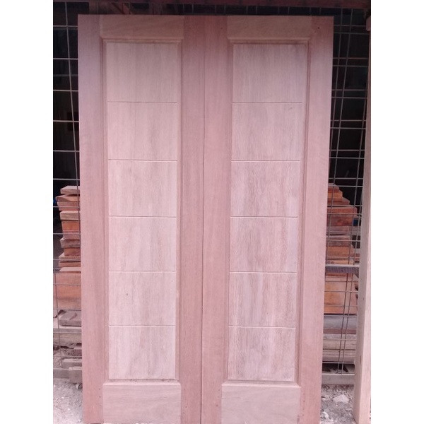 Jual Daun Pintu Kupu Kupu Include Kusen Bahan Kayu Kamper Ukuran