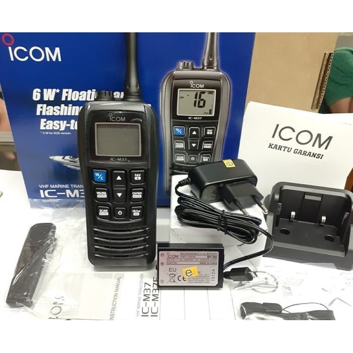 Jual HT HANDY TALKIE ICOM IC M37 VHF MARINE Shopee Indonesia