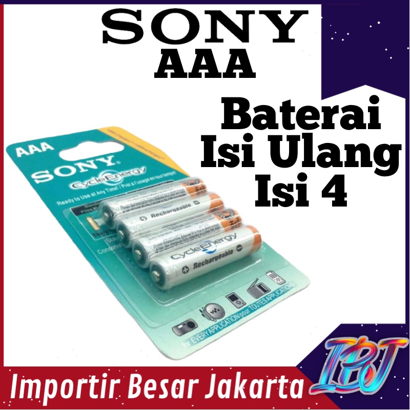 Jual BISA COD Baterai Batre Batrei Batrai Betere AAA A3 Sony Isi 4