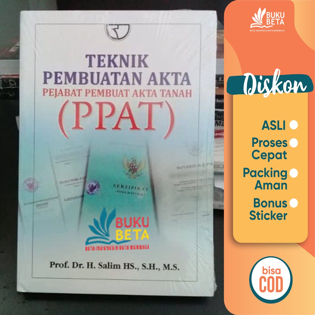 Jual Teknik Pembuatan Akta Pejabat Pembuat Akta Tanah Ppat Salim