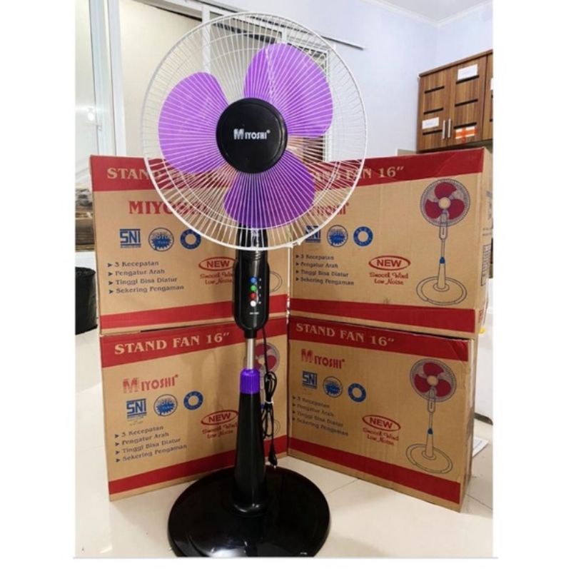 Jual Kipas Angin Berdiri Stand Fan Miyoshi 16 Inch Shopee Indonesia